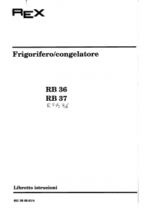 Manuale Rex RB37 Frigorifero-congelatore