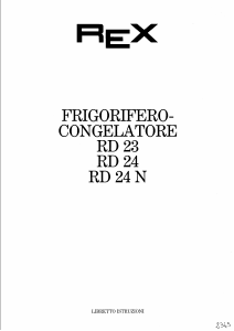 Manuale Rex RD24N Frigorifero-congelatore