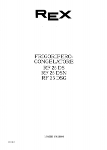 Manuale Rex RF25DSG Frigorifero-congelatore