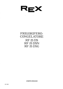 Manuale Rex RF25DSN Frigorifero-congelatore