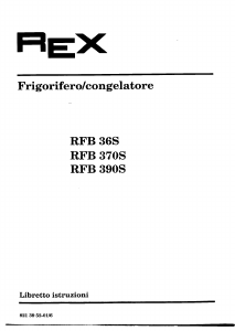 Manuale Rex RFA25 Frigorifero-congelatore