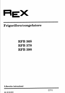 Manuale Rex RFB37S Frigorifero-congelatore