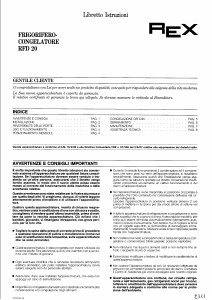 Manuale Rex RFD20 Frigorifero-congelatore