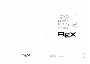 Manuale Rex RFD28 Frigorifero-congelatore