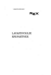 Manuale Rex RP2N Lavastoviglie