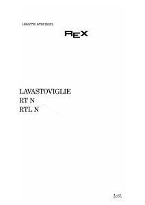 Manuale Rex RT N Lavastoviglie