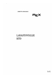 Manuale Rex RTD Lavastoviglie