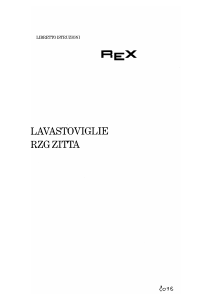 Manuale Rex RZG ZITTA Lavastoviglie