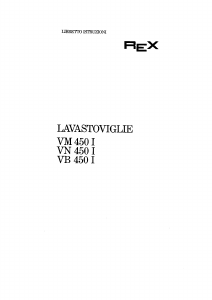 Manuale Rex VB450I Lavastoviglie
