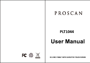 Manual Proscan PLT1044 Tablet