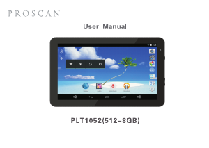 Manual Proscan PLT1052 Tablet