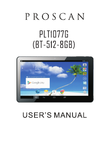 Manual Proscan PLT1077G Tablet