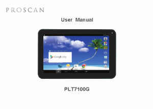 Handleiding Proscan PLT7100G Tablet