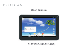 Handleiding Proscan PLT7109G Tablet