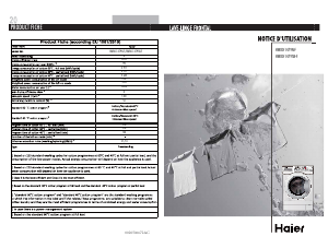 Mode d’emploi Haier HW80-1479SN-F Lave-linge