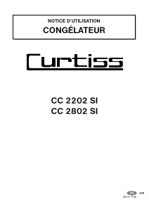 Mode d’emploi Curtiss CC2203SI Congélateur