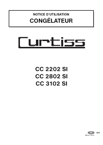 Mode d’emploi Curtiss CC3102SI Congélateur