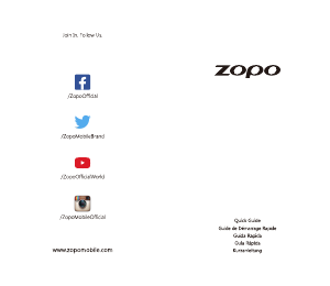Mode d’emploi Zopo Color C2 Téléphone portable