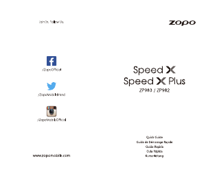 Handleiding Zopo Speed X Mobiele telefoon