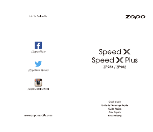 Mode d’emploi Zopo Speed X Plus Téléphone portable