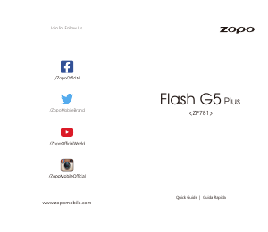 Handleiding Zopo ZP781 Flash G5 Plus Mobiele telefoon