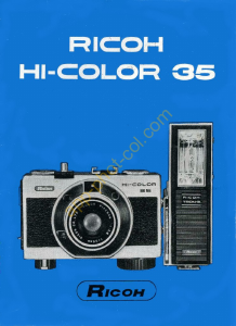 Mode d’emploi Ricoh Hi-Color 35 Camera