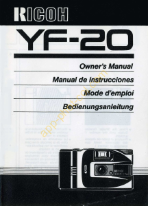 Manual de uso Ricoh YF-20 Cámara