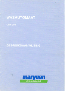 Handleiding Marijnen CMF 204 Wasmachine