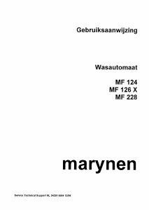 Handleiding Marijnen MF 124 Wasmachine