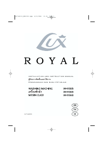 Manual Lux WH1093i Royal Washing Machine
