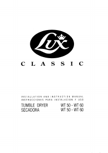 Handleiding Lux WT 50 Wasdroger