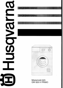 Bruksanvisning Husqvarna QW826H Primo Tvättmaskin