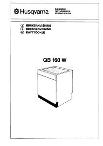 Bruksanvisning Husqvarna QB160W Diskmaskin