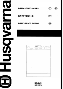 Bruksanvisning Husqvarna QB500W Diskmaskin