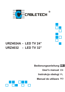 Bedienungsanleitung Cabletech URZ4024A LED fernseher