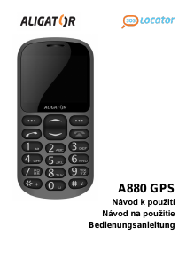Manuál Aligator A880 GPS Mobilní telefon