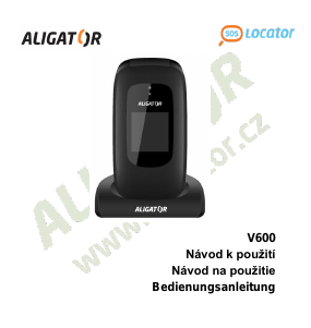 Manuál Aligator V600 Mobilní telefon