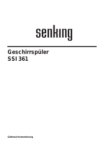Bedienungsanleitung Senking SSI361E Geschirrspüler