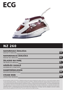 Manuál ECG NZ 260 Žehlička