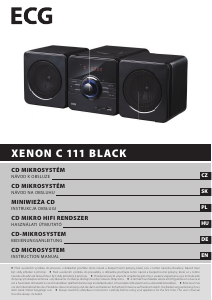 Handleiding ECG XENON C 111 BLACK Stereoset