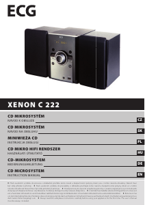 Návod ECG XENON C 222 Stereo súprava