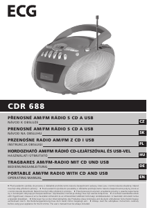 Manuál ECG CDR 688 Stereo souprava