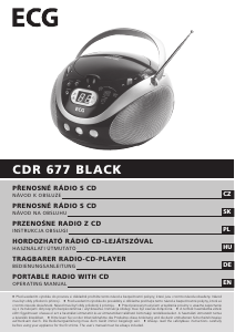 Manuál ECG CDR 677 BLACK Stereo souprava