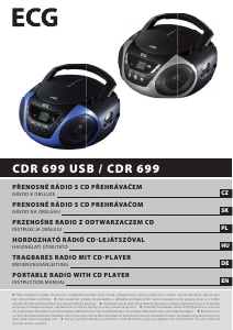 Návod ECG CDR 699 Stereo súprava