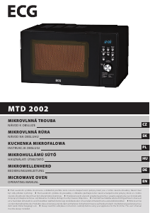 Manuál ECG MTD 2002 Mikrovlnná trouba