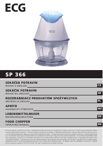 Instrukcja ECG SP 366 Rozdrabniacz kuchenny