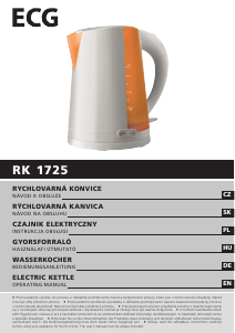 Instrukcja ECG RK 1725 Czajnik