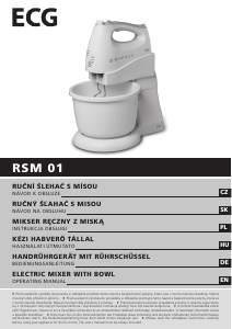 Használati útmutató ECG RSM 01 Kézi mixer