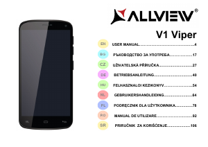 Instrukcja Allview V1 Viper Telefon komórkowy