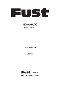 Handleiding Fust Novamatic FH69-412K4 Fornuis